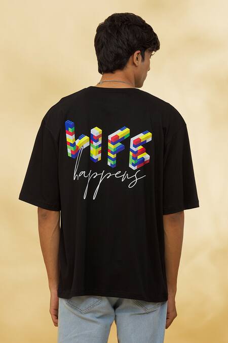 Theorem Life Happens Black T-Shirt 