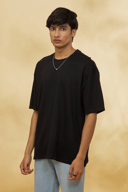 Shop_Theorem_Black Cotton Legend T-shirt - _Online_at_Aza_Fashions