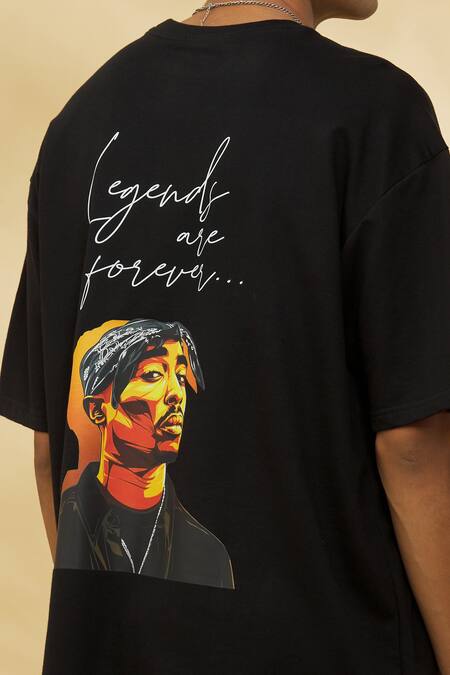 Theorem_Black Cotton Legend T-shirt - _at_Aza_Fashions