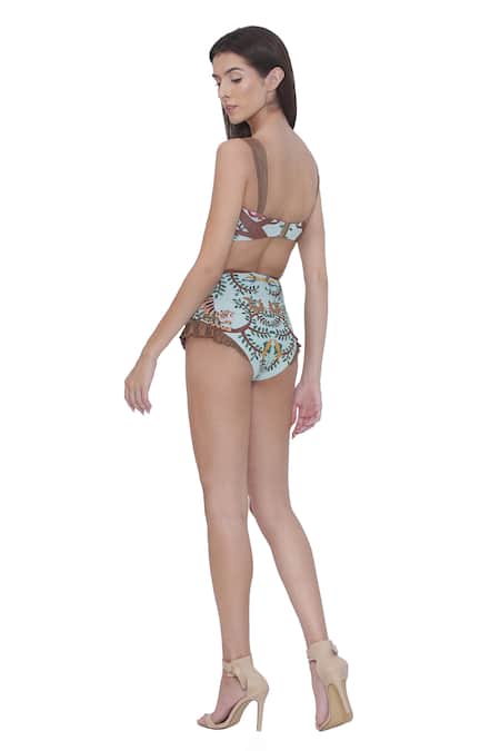 Limerick By Abirr N' Nanki Multicolor Designer Bikini Set 