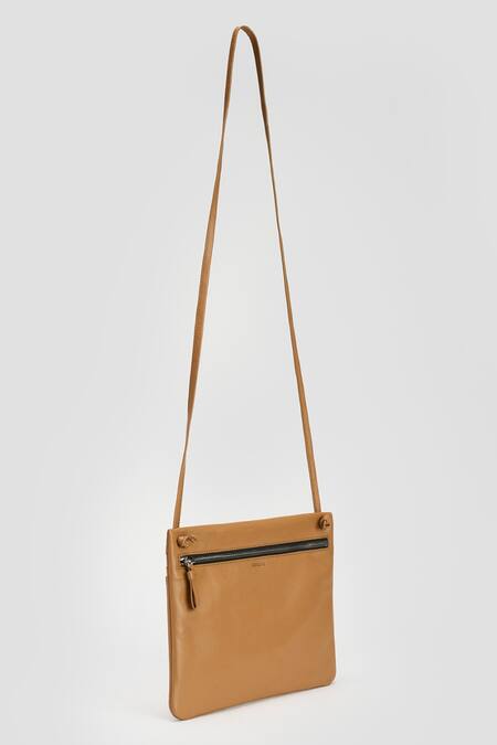 Buy Perona Tan Natural Leather Crossbody Handbag Online at Aza Fashions Buy_Perona_Tan Natural Leather Crossbody Handbag _Online_at_Aza_Fashions