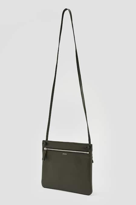 Buy Perona Green Designer Bovine Leather Handbag Online at Aza Fashions Buy_Perona_Green Designer Bovine Leather Handbag _Online_at_Aza_Fashions