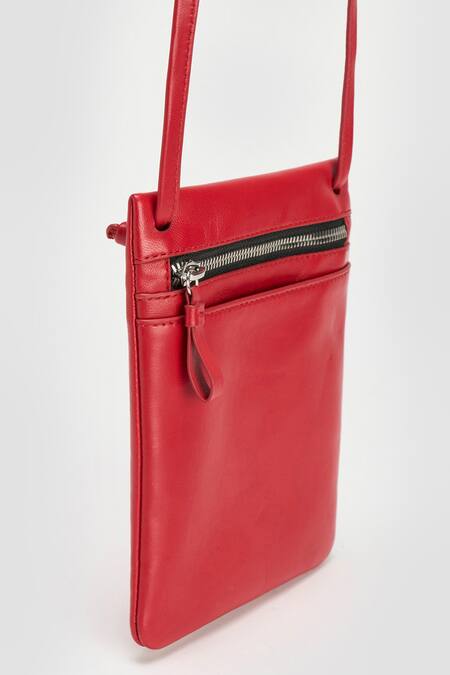 Buy Perona Red Freya Bovine Leather Handbag Online at Aza Fashions Buy_Perona_Red Freya Bovine Leather Handbag _Online_at_Aza_Fashions