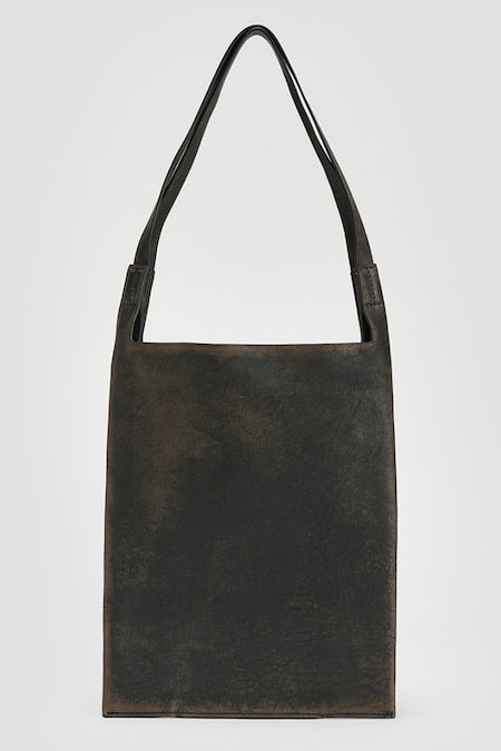 Shop Perona Black Distress Designer Handbag at Aza Fashions Shop_Perona_Black Distress Designer Handbag _at_Aza_Fashions