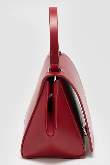 Buy Perona Red Lucia Bovine Leather Handbag Online at Aza Fashions Buy_Perona_Red Lucia Bovine Leather Handbag _Online_at_Aza_Fashions