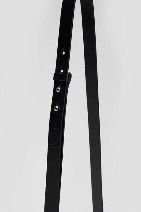 Perona Black Lucia Bovine Leather Handbag Online at Aza Fashions Perona_Black Lucia Bovine Leather Handbag _Online_at_Aza_Fashions