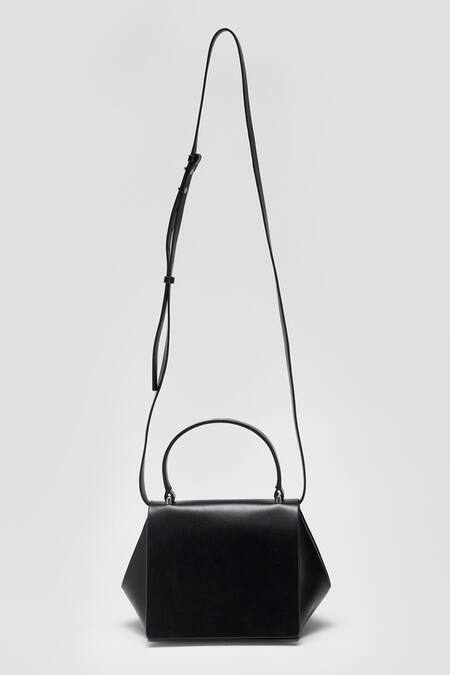 Buy Perona Black Lucia Bovine Leather Handbag Online at Aza Fashions Buy_Perona_Black Lucia Bovine Leather Handbag _Online_at_Aza_Fashions