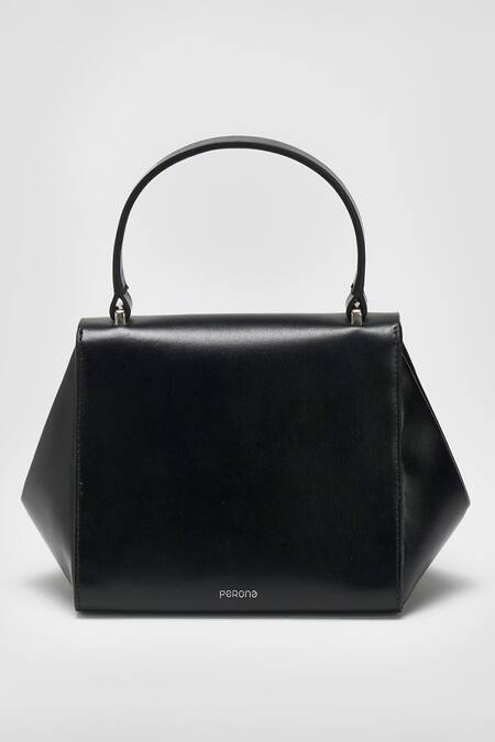 Buy Perona Black Lucia Bovine Leather Handbag Buy_Perona_Black Lucia Bovine Leather Handbag