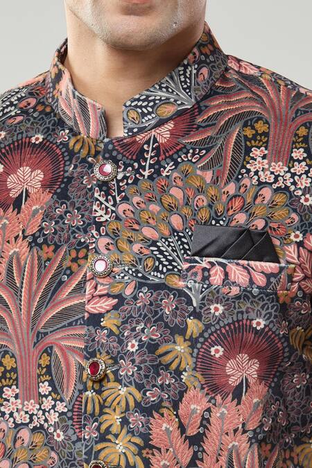 Buy_Arihant Rai Sinha_Multi Color Printed Sherwani And Polo Pant 
