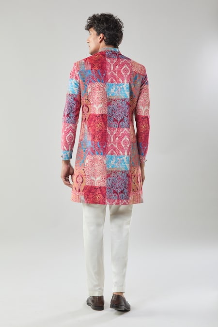 Arihant Rai Sinha Multi Color Printed Sherwani & Pollo Pant 