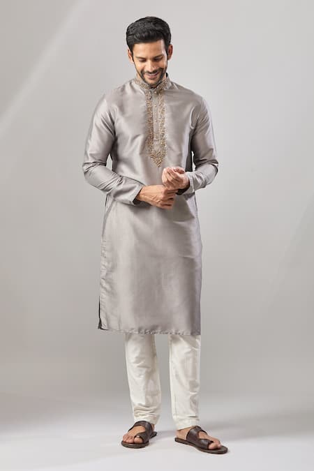 Arihant Rai Sinha Embellished Placket Kurta Set 