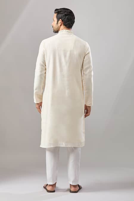 Arihant Rai Sinha Plain Banarasi Kurta Set 