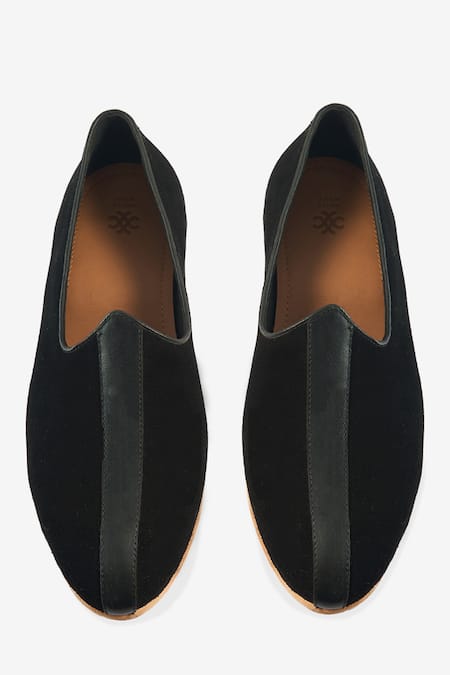 Shop Whitemuds Black Alwar Suede Shoes at Aza Fashions Shop_Whitemuds_Black Alwar Suede Shoes _at_Aza_Fashions