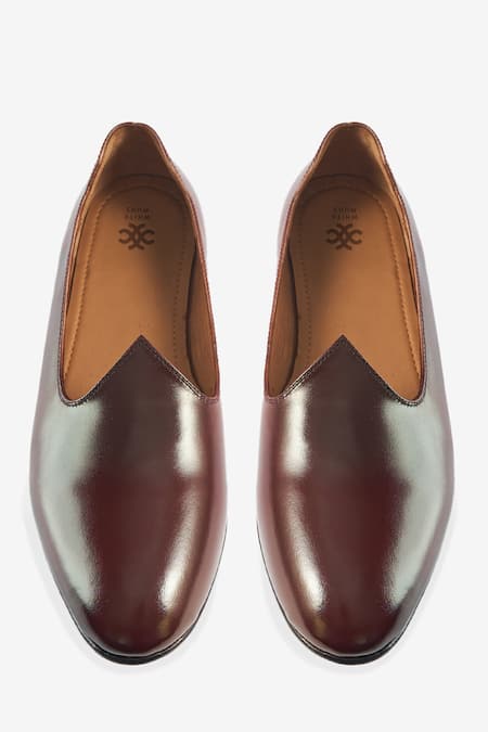 Whitemuds Sirohi Brown Leather Shoes 