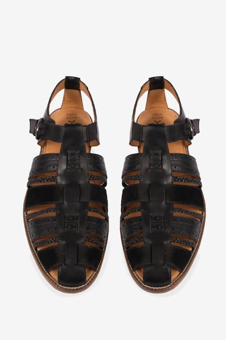 Whitemuds Minya Black Sandals 