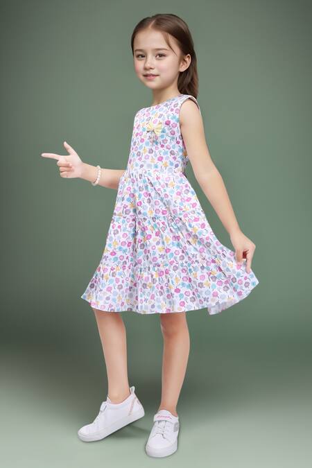 Buy_Petite Pomme_Purple Poplin Floral Print Sleeveless Dress_Online_at_Aza_Fashions