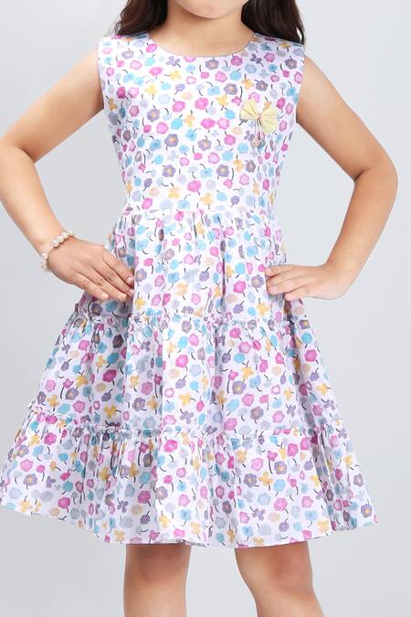 Shop_Petite Pomme_Purple Poplin Floral Print Sleeveless Dress_Online_at_Aza_Fashions