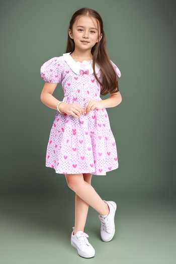 Buy_Petite Pomme_Purple Cotton Floral Printed Sleeveless Dress_Online_at_Aza_Fashions