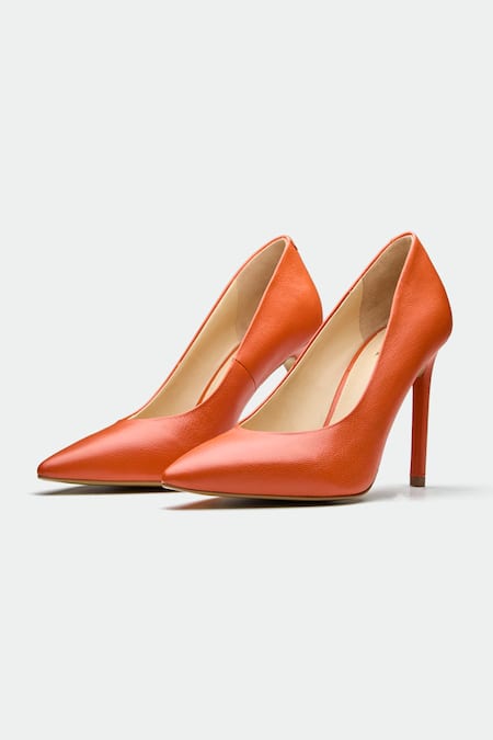 Oroh Orange Madrid Genuine Leather Heels