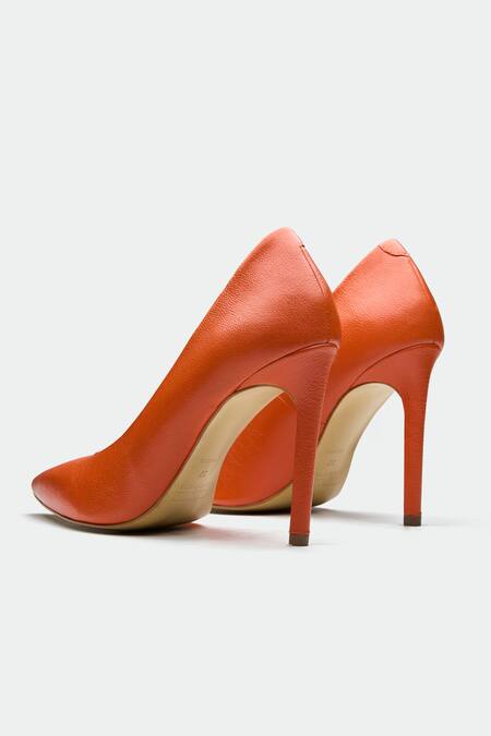 Shop_Oroh_Orange Madrid Genuine Leather Heels _Online_at_Aza_Fashions