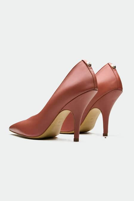 Buy Oroh Pink Dark Harlow Heels Online at Aza Fashions Buy_Oroh_Pink Dark Harlow Heels _Online_at_Aza_Fashions