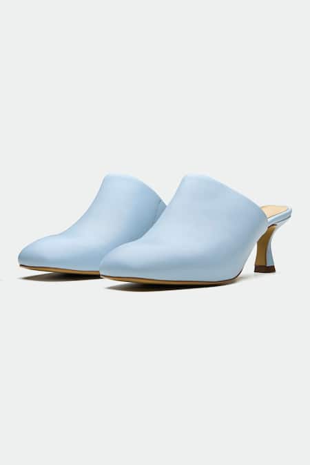 Oroh Crawley Blue Genuine Leather Heels