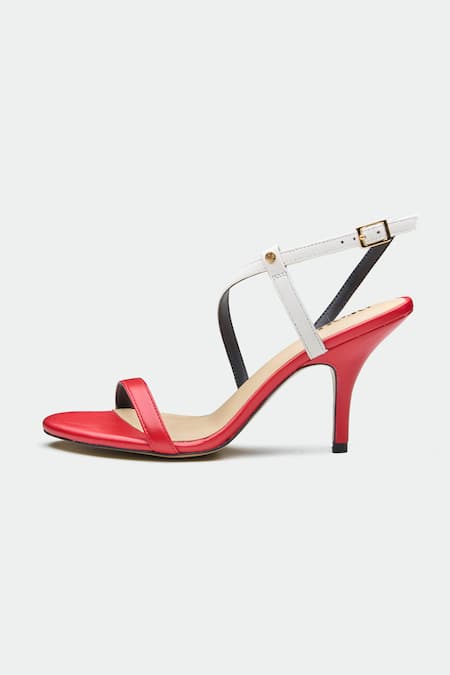 Oroh_Red Strappy Heels _Online_at_Aza_Fashions
