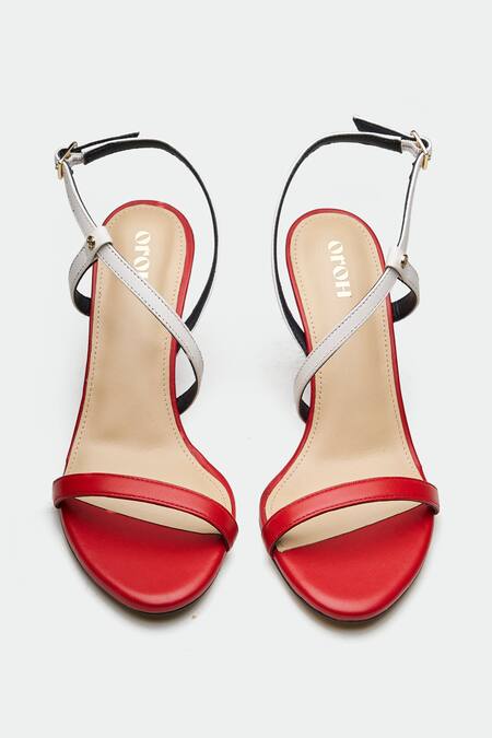 Oroh_Red Strappy Heels _at_Aza_Fashions