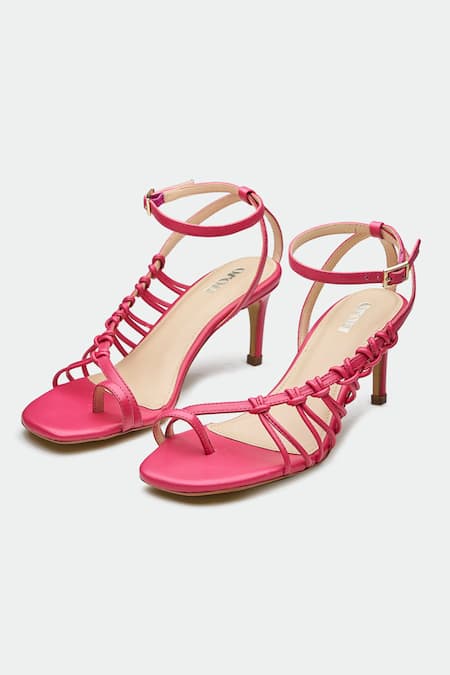 Oroh Pink Genuine Leather Heels 