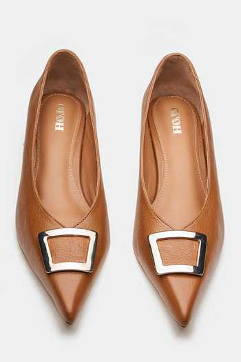 Oroh Brown Buckles Genuine Leather Heels at Aza Fashions Oroh_Brown Buckles Genuine Leather Heels _at_Aza_Fashions