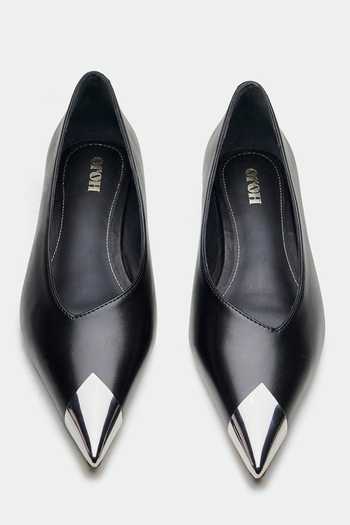 Oroh Black Bolton Leather Heels at Aza Fashions Oroh_Black Bolton Leather Heels _at_Aza_Fashions