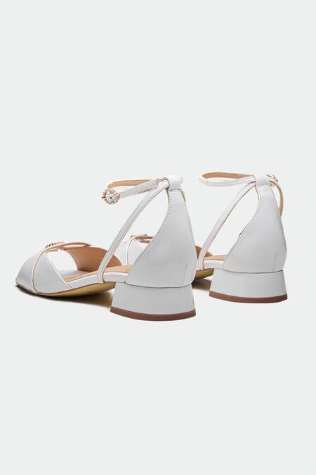 Buy_Oroh_Off White Designer Livingston Heels _Online_at_Aza_Fashions