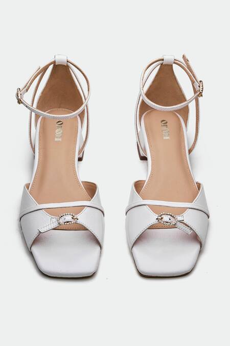 Oroh_Off White Designer Livingston Heels _at_Aza_Fashions