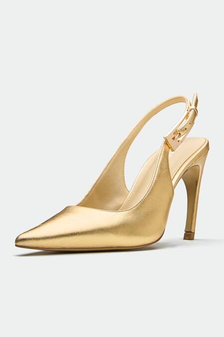 Shop_Oroh_Gold Designer Oxford Heels _Online_at_Aza_Fashions
