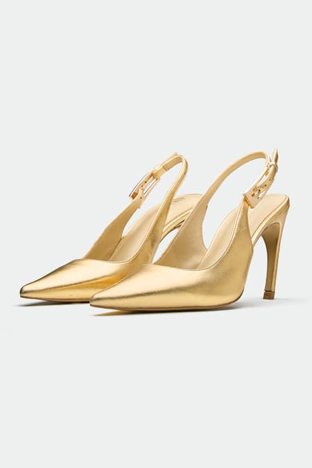 Oroh Gold Designer Oxford Heels