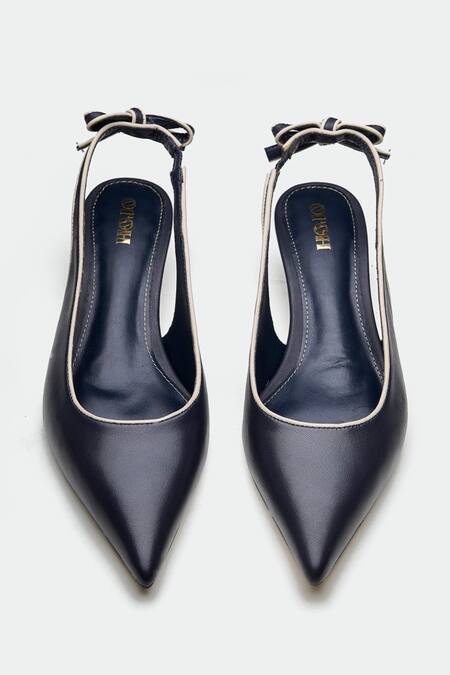 Oroh Navy Bows Blue Designer Heels at Aza Fashions Oroh_Navy Bows Blue Designer Heels _at_Aza_Fashions