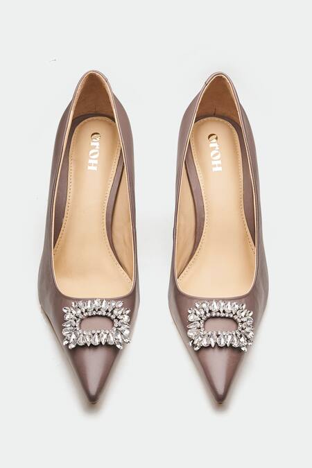 Oroh Gray Rhinestones Aero Diamond Grey Heels at Aza Fashions Oroh_Gray Rhinestones Aero Diamond Grey Heels _at_Aza_Fashions