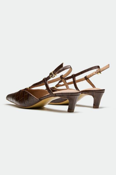 Shop_Oroh_Brown Croc Print Heels _Online_at_Aza_Fashions