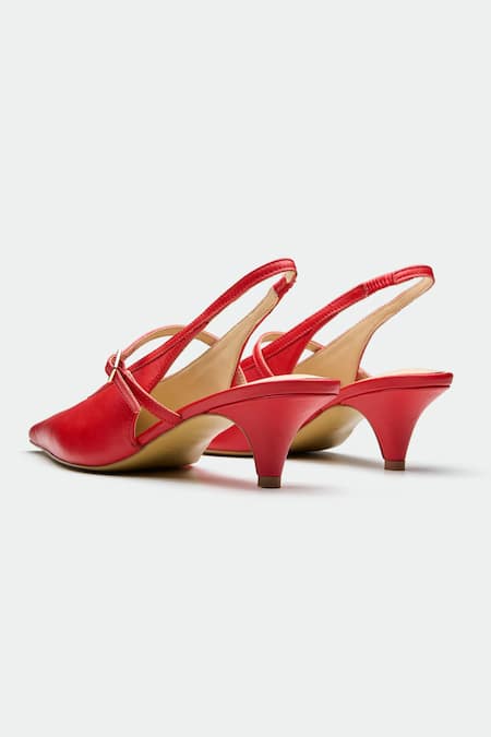 Shop_Oroh_Red Pointed Toe Slingback Heels _Online_at_Aza_Fashions