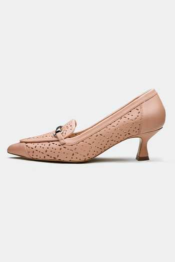 Oroh Pink Light Designer Stockport Heels Online at Aza Fashions Oroh_Pink Light Designer Stockport Heels _Online_at_Aza_Fashions