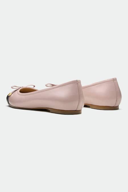 Oroh_Beige And Black Designer Flats _Online_at_Aza_Fashions