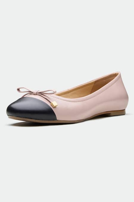 Shop_Oroh_Beige And Black Designer Flats _Online_at_Aza_Fashions
