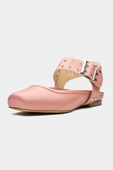 Oroh_Pink Designer Gloucester Flats _Online_at_Aza_Fashions
