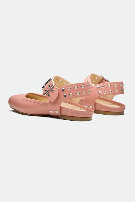 Shop_Oroh_Pink Designer Gloucester Flats _Online_at_Aza_Fashions