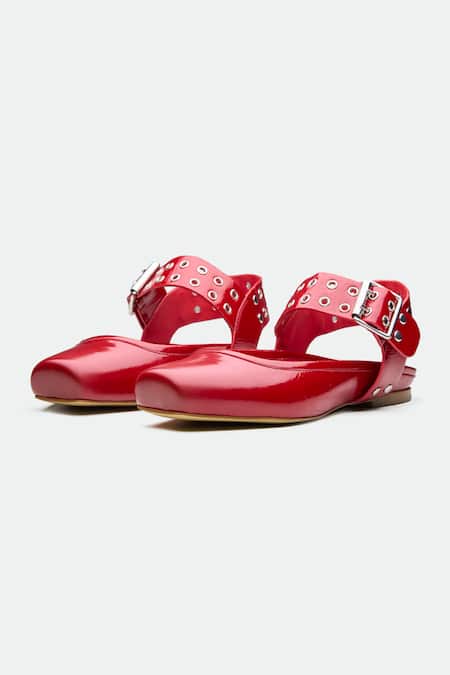 OROH Red Designer Gloucester Flats 