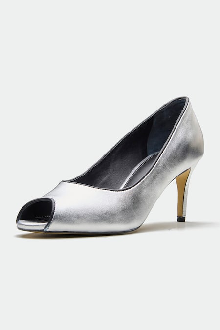Shop_Oroh_Silver Open Toe Heels _Online_at_Aza_Fashions