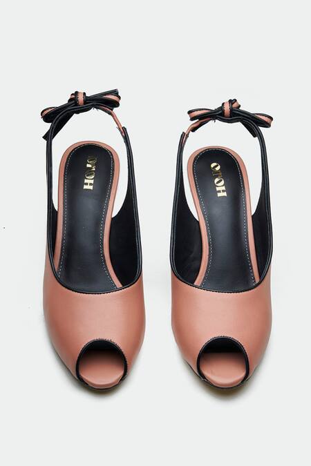 Oroh_Pink Bows Burnley Heels With Detail _at_Aza_Fashions