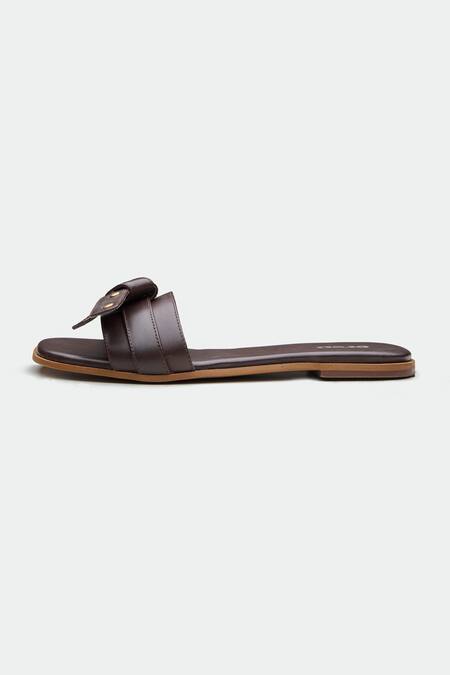 Oroh_Brown Designer Manchester Flats _Online_at_Aza_Fashions