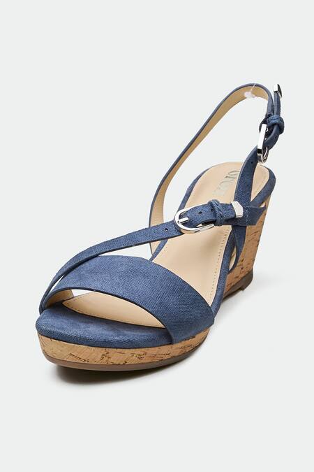 Shop Oroh Blue Dundee Genuine Leather Wedges Online at Aza Fashions Shop_Oroh_Blue Dundee Genuine Leather Wedges _Online_at_Aza_Fashions