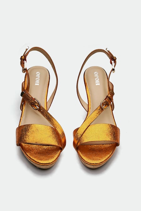 Oroh_Orange Dundee Wedge Sandals _Online_at_Aza_Fashions